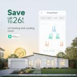 Provirtec Smart Thermostat for Home with Room Sensor, 7 Days Programmable, Energy Saving WiFi Thermostats for House，APP & Touchscreen Control, C Wire Required, 3.95 Inch Large Screen