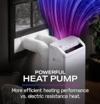 GE PPHV10WWF 10,000 BTU Portable Air Conditioner for Medium Rooms up to 550 sq ft. (9,850 BTU SACC), 3-in-1 with Dehumidify, Fan, and Auto Evaporation, Included Window Installation Kit, White