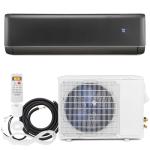 GLACER 18000 BTU Mini Split Air Conditioner & Heater, 21 SEER2 Inverter AC Unit Cools Up to 1250 Sq. Ft, Wall-mounted Tubeless Split-System with Mounting Kit (Grey, 18000BTU, 208-230V)