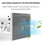 Capume for Cabin Air Filter JM133 Fits for 2021-2025 Elantra, 2022-2024 Ioniq 5, 2021-2025 Santa Fe, 2020-2025 Sonata, 2022-2025 Tucson, 2021-2025 K5, Fits 97133 - L1000, 97133-N9100, PC99594P