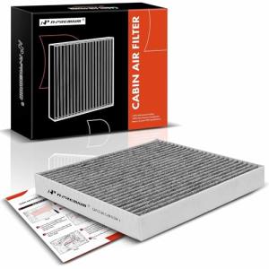 A-Premium Cabin Air Filter with Activated Carbon Compatible with Hyundai & Kia - Kona 18-22, Tucson 16-21, Veloster 19-21, Venue 20-23, Seltos 21-23, Soul 20-23, Sportage 17-22