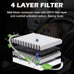 Capume for Cabin Air Filter JM133 Fits for 2021-2025 Elantra, 2022-2024 Ioniq 5, 2021-2025 Santa Fe, 2020-2025 Sonata, 2022-2025 Tucson, 2021-2025 K5, Fits 97133 - L1000, 97133-N9100, PC99594P