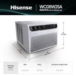 Hisense WC08W25A Window Air Conditioner, 8,000 BTU, White