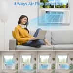 8,000 Btu Window Air Conditioner, Cools Up to 350 Sq. Ft with Cooling, Dehumidifier, 3 Fan Speed
