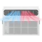 Frigidaire 8,000 BTU Window Air Conditioner with Supplemental Heat, Cools & Heats Up to 350 Sq. Ft., Remote Control, Quiet Operation, Eco Mode, 3 Fan Speeds, White
