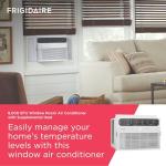 Frigidaire 8,000 BTU Window Air Conditioner with Supplemental Heat, Cools & Heats Up to 350 Sq. Ft., Remote Control, Quiet Operation, Eco Mode, 3 Fan Speeds, White