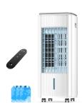 Windowless Portable Air Conditioners, 3-IN-1 Evaporative Air Cooler w/4 Ice Packs, 7H Timer, 70° Oscillation Swamp Coolers Air Conditioner for Room, Ductless Portable Ac Unit for Bedroom Office, Cream