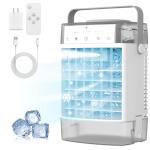 Portable Air Conditioners, 3-in-1 Portable AC Unit, Personal Mini Air Conditioner With 1000ml Water Tank, 2/4/6H Timer, USB Charging Small Cooling Fan (Include 5V 2A Adapter) For Indoor Office Bedroom