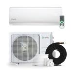 BRAVO 24000 BTU 17 SEER Mini Split AC/Heating System Pre-Charged Inverter Heat Pump with 13ft Installation Kit Smart kit Included
