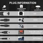 LHIBYOLO 42V 2A Electric Scooter Charger 5 in1 Plugs Universal,for 36V Electric Scooter Ebike Lithium Battery，for Jetson,Razor,Swagtron,Bird,Gotrax,Segway