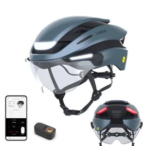 Lumos Ultra E-Bike Smart Helmet | NTA 8776 Certified | Front & Rear LED Lights | Retractable Face Shield | App Controlled | EBike, Scooter, Cycling, Bicycle | Adults, Men Women