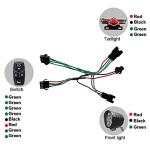 XBERSTAR 3 in 1 Bicycle Lithium-ion Conversion Accessories ebike ebike Light kit Headlight Tail Light Horn DK336 E-Bike Light Sets LCD Display (Light Sets)