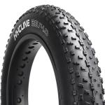 Hycline Fat Bike Replacement Tire: 26x4.0 Inch Puncture Resistant Folding MTB Bicycle Tires, All Terrain High-Density Bike Tires with Street or Trail Riding-Black