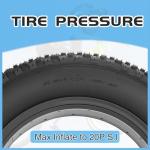 ZUKKA 16 x 4.0 E-Bike Tire Fat Tire High Performance Replacement Folding Mountain Bike Tire High-Density Bike Tires for E Bikes