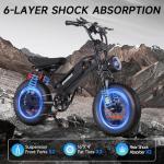 Spacewalk Small Electric Bike,16" Fat Tire Ebike,Compact Design,More Suitable for Riders Under 5'2", and Teenagers with 750W Brushless Motor, 21.7MPH with Removable 48V/15AH Battery,-Black