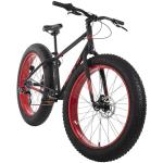 Huffy Maunga Mens Fat Tire Bike, 4-Inch Knobby Tires, Off-Road Mountain Bike, Dual Disc Brakes, Steel Frame, 7-Speed Shimano Twist Shifting