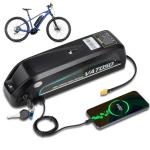 48V Lithium Ebike Battery, 12Ah/16Ah/20Ah, w/ 30A BMS, for Electric Bicycles & E-Motorcycles(100W-1500W), Includes 2A Charger XT60 Connector (48V12AH (with Charger))