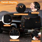 Kovshuiwe Adult Electric Tricycle Cover 26-29 inch 3 Wheel Bicycle Covers Heavy Duty 420D Oxford Strong UV Protection & Windproof, Waterproof Trike Bike Covers