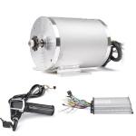 Electric Brushless DC Motor Complete Kit, 48V 2000W 4300RPM High Speed Motor, With 33A 15 Mosfet Controller, Battery Display LCD Throttle, Electric Scooter Bicycle Motorcycle Mid Drive Motor, DIY Part