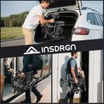 INSDRGN Electric Bike for Adults Peak 650W, 20 MPH Folding E Bike, 48V Removable Li Battery Ebike, Top 45 Miles PAS Range, 14" Fat Tire Bikes, with USB Charging Phone Holder, UL2849 Certified, Black