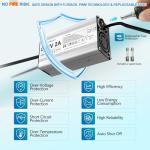 Hexwatt 54.6V 2A Charger for 48V Lithium-ion Battery ebike Electric Bike Electric Scooter Hoverboard Battery Charger Replacement with 6 Connectors