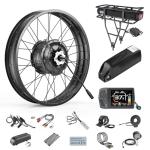 BAFANG 48V1000W Rear Hub Motor Kit - Snow Ebike Conversion Kit for 20"/26" Fat Tire Rear Wheel Bikes for Snow/Beach Bikes Electric Bike Conversion kit with Display & Battery (Optional)