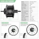 BAFANG 48V1000W Rear Hub Motor Kit - Snow Ebike Conversion Kit for 20"/26" Fat Tire Rear Wheel Bikes for Snow/Beach Bikes Electric Bike Conversion kit with Display & Battery (Optional)
