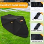 Adult Tricycle Cover Electric Tricycle Covers, Strong UV Protection & Windproof, Waterproof, Heavy Duty Oxford Cloth Tricycle Cover, Black