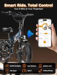 Jasion Hunter Pro Electric Bike for Adults,1800W Peak Motor 80 Miles,up to 28MPH,720WH Removable Battery Foldable Ebike,App Control & Full Suspension,20''*4.0 Fat Tire,Dual Hydraulic Brakes Bicycle