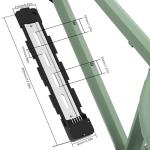 YASCO Ebike Battery Base Bottom Holder for Electric Bike Battery Mounting Plate Bracket with Connector for Polly DP-5 6 7 9 (5 PINS)