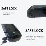 48V 20Ah Electric Bike Battery 48V 16Ah Lithium-Ion Battery with Charger, Safe Lock, Led Indicator Light, Base for Batteries for Mid Drive Kit & Hub Motor for 0-1500W Electric Bike Kit Batteries