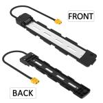 YASCO Ebike Battery Base Bottom Holder for Electric Bike Battery Mounting Plate Bracket with Connector for Polly DP-5 6 7 9 (5 PINS)