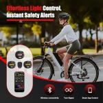 Bike Helmet, Bicycle Helmet with Light, 360° High Visibility LED Display with Turn & Stop Signals, Remote Control, Custom DIY Patterns, Smart APP Controlled, Helmets for Adults, Youth, Men & Women