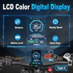 FREESKY Swift Horse Pro 2025 Electric Bike with 2000W BAFANG Motor, 48V 30Ah Battery, 26" Fat Tires, Up to 35MPH &120-Mile Range, Full Suspension Mountain EBike for Adults, Rear Rack &Full Fenders