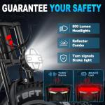 FREESKY Swift Horse Pro 2025 Electric Bike with 2000W BAFANG Motor, 48V 30Ah Battery, 26" Fat Tires, Up to 35MPH &120-Mile Range, Full Suspension Mountain EBike for Adults, Rear Rack &Full Fenders