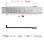 S SENQI Bicycle Spokes Electric Bicycle E-Bike Tricycle Wheel 12G 2.5mm Steel 72mm-305mm with Copper Cap 28pcs Black