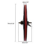 INPAITOO 72V 2000W Bicycle Conversion Kit, Rear Wheel with Mutifunction LCD Display, 9-Speed Bike Hub Motor Conversion Kit for 26" Bike(560rpm)