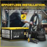 Ultraverse 26 x 4.0 Inner Tube Set with Schrader Valve - Ideal for Mountain Bikes & E-Bikes with 26-Inch Fat Tires - Durable & Reliable Performance- 2 Pack with tyre levers