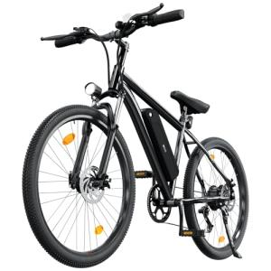 35-Speed Electric Bike for Adults 750W 26" Tire Commuting Electric Mountain Bike 20MPH Range 55+ Miles 374.4Wh Removable Battery Front Fork Suspension Fenders Lightweight Electric Bicycle,Black