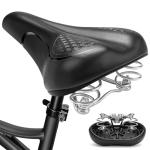 Phroxbik Comfortable Bike Seat with Internal Shock Absorbing Suspension, Padded Bicycle Seat Cushion for Men Women Comfort, Bike Saddle for Road Bike, Mountain Bike, Ebike, City BIike, Stationary Bike