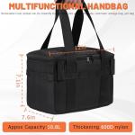 CDYWD Bike Basket Front for Men & Women, Large Bicycle Front Basket for Adult Bikes with Removable Liner Bag, Heavy Metal Bike Cargo Basket for Ebike, Electric Bike, Mountain Bike, City Bike, Cruiser