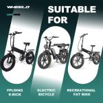 WHEELO E-Bike Fat Tire: 20x4.0 Inch Heavy Duty Fat Tire for Electric Mountain Bicycle and Trike,Folding High-Performance and All-Terrain Tire with Offroad or Trail Riding