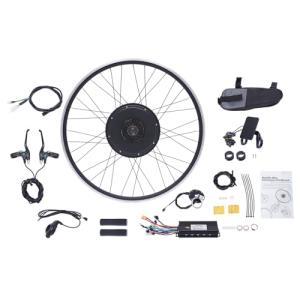 48V 1000W Rear Hub Motor Electric Bike Conversion Kit for 28/29 Inch/700C Rear Wheel Drive Engine Ebike Conversion Kit with LCD Display&Pedal Assist Sensor