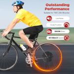 48V 1000W Rear Hub Motor Electric Bike Conversion Kit for 28/29 Inch/700C Rear Wheel Drive Engine Ebike Conversion Kit with LCD Display&Pedal Assist Sensor
