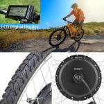 Amebee E-Bike Wheel Conversion Kit 24in 1000W Front Wheel Drive with Power Controller LCD Display Turn Bike to Ebike Electric Wheel Tires Bicycle Modifiy Parts Kits (24in 1kw 48v Front Drive)