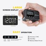 PO13ON Mini Electric Bike Pump with Gauge, Max 120 PSI, 28s Fast Inflate Tiny Portable Bicycle Pump, Presta and Schrader Valve for E-Bike, Mountain, City, Gravel and Road Bike, Cycling Accessories