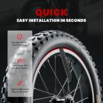 2 Pack Heavy Duty 26x3.0/3.5 Strong Airtightness, Puncture Resistant Butyl Rubber Inner Tube with 32mm Schrader Valve for E-Bike, MTB, City Bike, Fat Bike