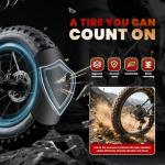 2 Pack Heavy Duty 26x3.0/3.5 Strong Airtightness, Puncture Resistant Butyl Rubber Inner Tube with 32mm Schrader Valve for E-Bike, MTB, City Bike, Fat Bike