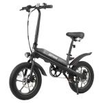 Gotrax S3 16" Electric Bike, Max Range 25Miles(Pedal-Assist)&Max Speed 20Mph, 500W Folding E-Bike with 280.8Wh Battery, Adjustable Seat&Dual Fenders, Commuter Electric Bicycle for Adults/Teens Black