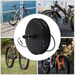 48V 1000W Electric Hub Motor, Ebike Rear Wheel Hub Motor Aluminium Alloy Mid Drive Motor Brushless Gearless Motor, Electric Bike Conversion Kit for Rear Wheels 38-55km/h